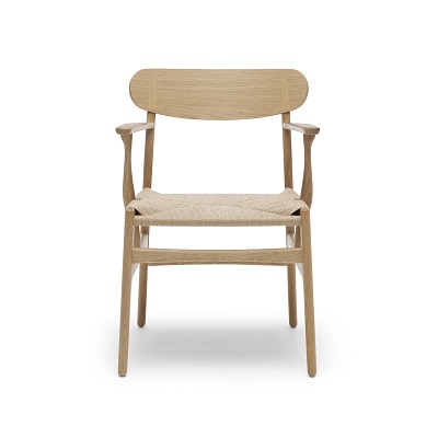 Carl Hansen CH26 Oak Oil Chair Natural Cord