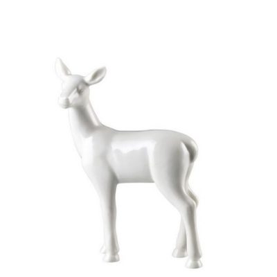 Hutschenreuther Christmas White Porcelain Deer Figurine