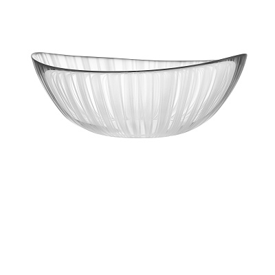 Orrefors Pond Grass Wide Bowl