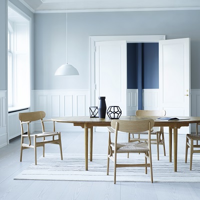 Carl Hansen CH26 Oak Oil Chair Natural Cord - Image 2